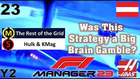 Was This Strategy a Big Brain Gamble?! l F1 Manager 2023 Haas Career Mode l Episode 23