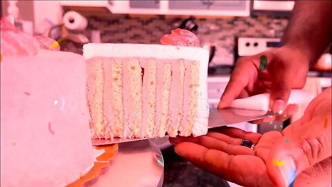 How Strawberry Cake is made VERTICALLY