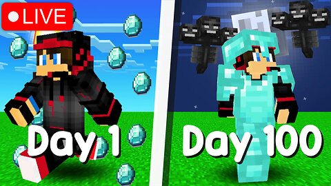 🔴 100 Days In Minecraft But...