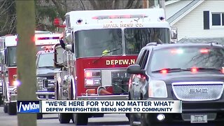 Depew Firefighters bring smiles and hope to the community