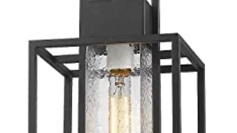 Osimir Outdoor Pendant Light Fixture, 1 Light Exterior Hanging Lantern Porch Light, 14"