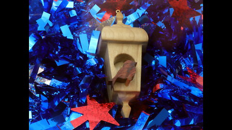 Collectible Miniature Birdhouse Ornament, Handmade from Select Hardwoods