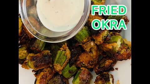 Fried Okra Coated In Buttermilk