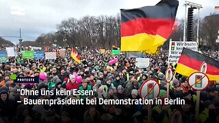 "Ohne uns kein Essen" – Bauernpräsident bei Demonstration in Berlin