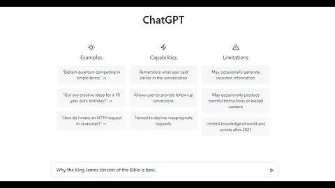 What Does AI (ChatGPT) Think About The KJV Bible? | Artificial Intelligence