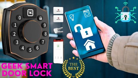 Unboxing: Smart Door Lock, Geek 4-in-1 IP65 Waterproof Anti-Fog Keyless Entry Deadbolt Door Locks