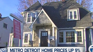 Metro Detroit home prices up 9%