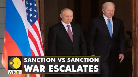 Russia sanctions US president Joe Biden.