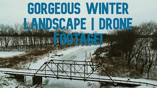 GORGEOUS WINTER SCENE / INDIANA SNOW LANDSCAPE / DRONE VIDEO