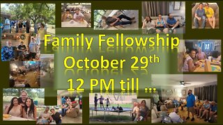 Preparing for Family Fellowship! 10/29/2022