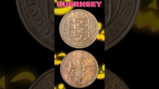 Guernsey 8 Doubles 1959.#shorts #coinnotesz