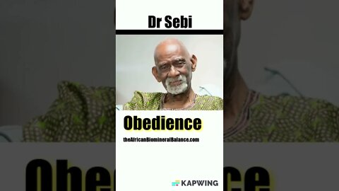 BE OBEDIENT TO LIFE #drsebi #shorts #life