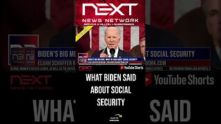 Biden's Big Mistake: What He Said About Social Security #shorts