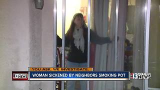 Las Vegas mother says pot smell is making her family sick