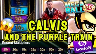 MEGA BALL - GRABE! NAABUTAN KO YUNG PURPLE TRAIN SA SESSION NI CALVIS! 😱 | BODA8 CASINO 🎱