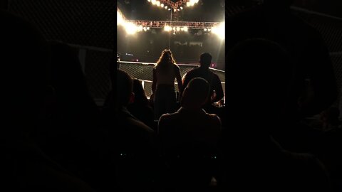 Kayla Harrison blocking the view at UFC 269