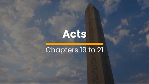 Acts 19, 20, & 21 - November 4 (Day 308)