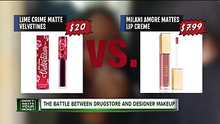 The battle between drugstore and designer makeup