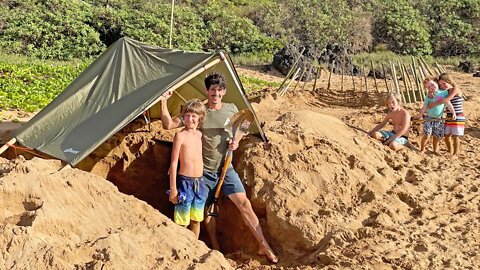Building Underground Bunker at the Beach