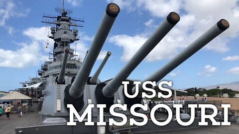 The USS Missouri Battleship Museum at Pearl Harbor, Honolulu, Hawaii