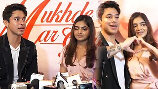 Pratik Sehajpal and Disha Gupta Interaction with Media for their song ''Tere Mukhde Pe Mar Gaye''💕😍🔥