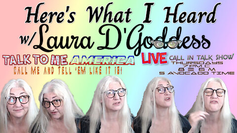 Going live Thursdays! Call me and tell 'em like it is!