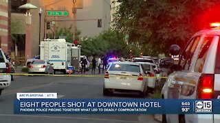 Eight people shot at downtown Phoenix hotel