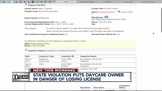 Investigation Daycare: state violation puts daycare owner in danger of losing license