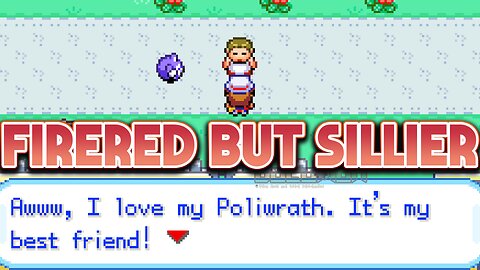 Pokemon Fire Red but Sillier - GBA ROM Hack, Dialogue is changed to either be more fitting, silly