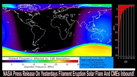 NASA Press Release On Yesterdays Filament Eruption Solar Flare And CMEs Inbound!