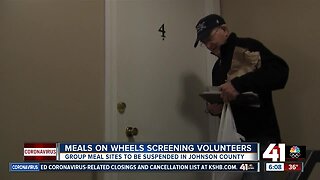 Meals on Wheels screening volunteers