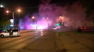 Overnight protests escalated early this morning
