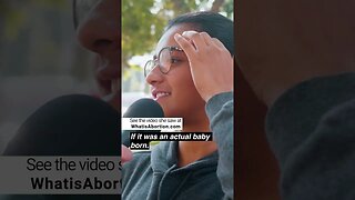 Watch Her Change Her Mind After Being Educated About Abortion #prolife #exposed #manonthestreet