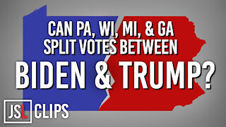 Can Defendant States PA, WI, MI, & GA Split Votes Between Biden & Trump?