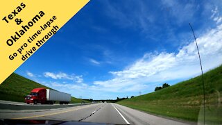 Cruising through Texas and Oklahoma go pro Camera time-lapse