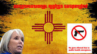 The governor of New Mexico declares public health emergency, and suspends constitutional rights.