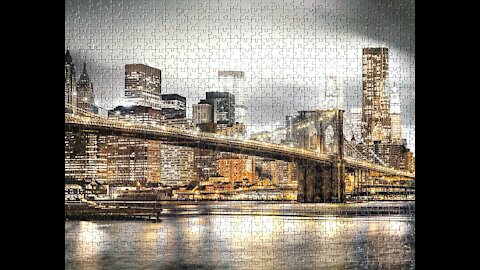 New York skyline picture film jigsaw puzzle