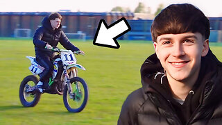 Riding 85cc Dirt Bike!