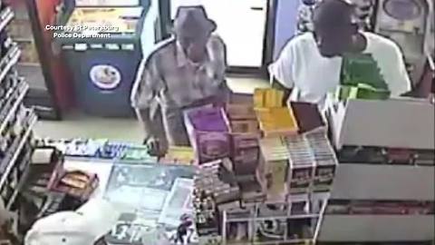 Police searching for man who robbed a 96-year-old retired pastor at St. Pete gas station