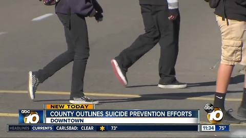 San Diego County outlines suicide prevention efforts
