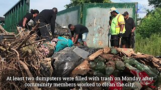 Community members work together to clean Baltimore