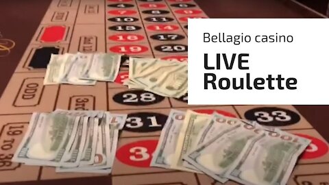 Live roulette in Bellagio Casino in Las Vegas