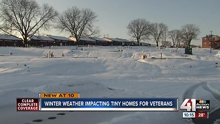 Winter weather slows down Veterans Community Project