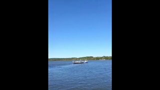 Beautiful Day! Ferry Going From Ticonderoga, New York To Vermont