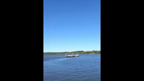 Beautiful Day! Ferry Going From Ticonderoga, New York To Vermont