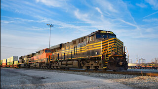 Nickel Plate 8100 - Departing Luther Yard