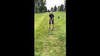 Slow Mo golf swing!