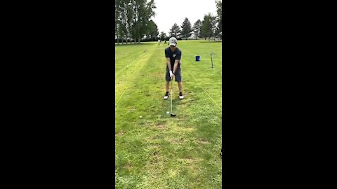 Slow Mo golf swing!