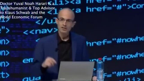 Dr. Yuval Noah Harari, Top Advisor to WEF Globalist Klaus Schwab