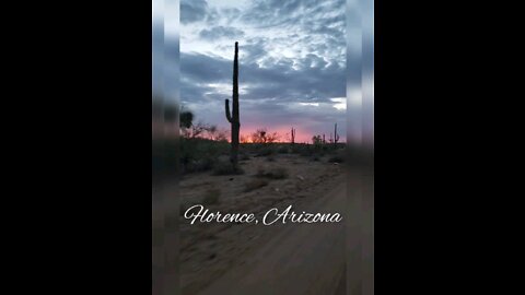 Florence, Arizona Desert Sunset Ride After Rain 2022